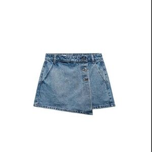 Zara Denim Wrap Skort